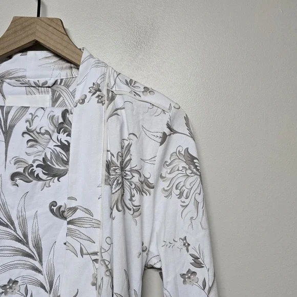 Haven Well Within Organic Cotton Jersey Tropical Toile Robe Matching Pants Sz XS - Picture 2 of 10